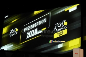 The logo of the presentation of the Tour de France 2024 (7309x)