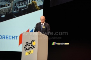 Ahmed Aboutaleb, Mayor of Rotterdam, start location of the Tour de France Femmes avec Zwift 2024 (8576x)
