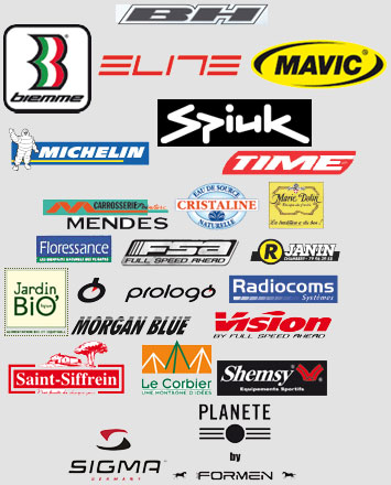 De andere sponsors van de AG2R La Mondiale ploeg