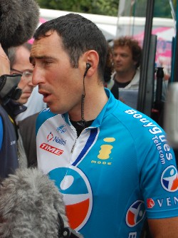 Jérôme Pineau lors du Tour de France 2007,  Thomas Vergouwen