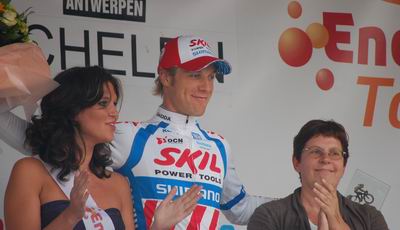 De winnaar van de bergtrofee van de Eneco Tour 2008 : Floris Goesinnen