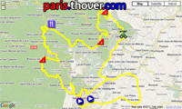 The map with the race route of the Als > Als stage in the Etoile de Bessges 2011 on Google Maps