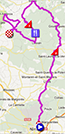 De kaart met het parcours van etappe 2 van de Ster van Bessèges 2013 sur Google Maps