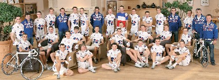 La photo d'équipe de la Française des Jeux 2008