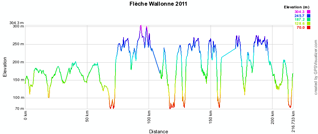 Le profil de la Flche Wallonne 2011