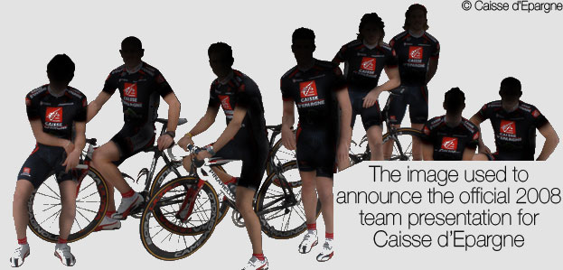 the image used to announce the Caisse d Epargne 2008 team presentation
