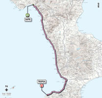 08 - Sapri > Tropea - stage route