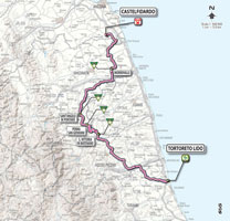 11 - Tortoreto Lido > Castelfidardo - stage route