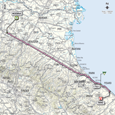 Map 5th stage Giro d'Italia 2012