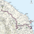 Kaart 6de etappe Giro d'Italia 2012
