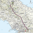 Kaart 8ste etappe Giro d'Italia 2012