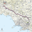 Kaart 9de etappe Giro d'Italia 2012