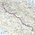 Carte 11me tape Giro d'Italia 2012