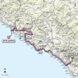 Kaart 12de etappe Giro d'Italia 2012