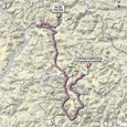 Carte 17ème étape Giro d'Italia 2012