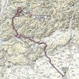 Map 19th stage Giro d'Italia 2012