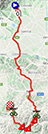 La carte du parcours de la 3ème étape du Giro d'Italia 2021 sur Open Street Maps