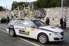 La voiture de l'équipe Bretagne-Schuller