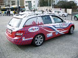 La voiture de l'équipe Katusha