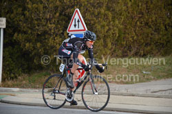 Frank Vermeulen getting ready to join the breakaway