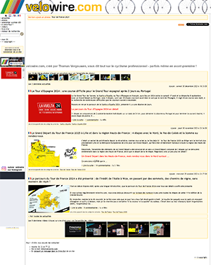 The homepage before the redesign