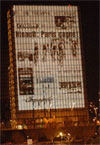 L'Equipe on the BNF façade - Hinault : Paris gagné