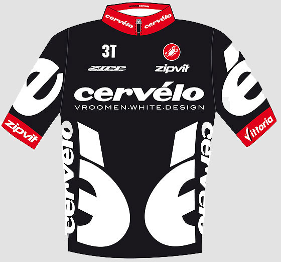 The Cervélo 2009 shirt