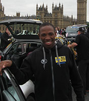 Songezo Jim, here at the end of the Tour of Britain