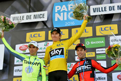 The podium of Paris-Nice 2016 - © A.S.O. / G. Demouveaux