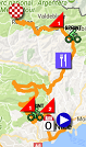 The race route of the 7th stage of Paris-Nice 2017 on Google Maps