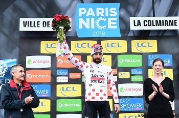 Thomas de Gendt en maillot à pois - © ASO/Alex BROADWAY