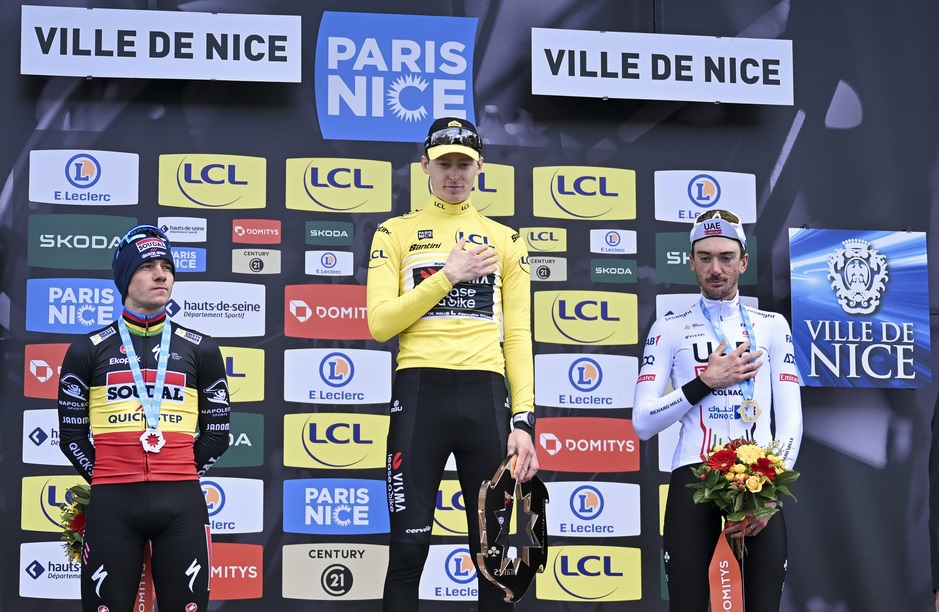 Le podium de Paris-Nice 2024 -  A.S.O./Billy Ceusters