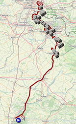 The Paris-Roubaix 2024 race route