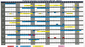 De kalender voor 2017-2020