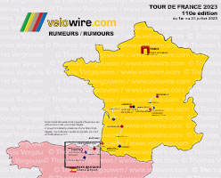 Tour de France 2023 : les rumeurs sur le parcours et les villes tapes