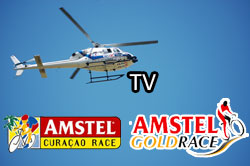 A look behind the scenes of the TV broadcasting of a cycling race - Amstel Gold Race & Amstel Curaao Race