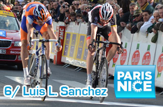 Paris-Nice 2012: the sun of Sisteron shining on Luis Leon Sanchez\' face