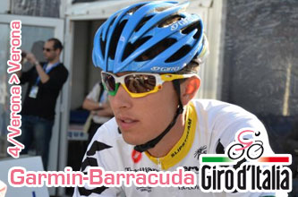 Au contre-la-montre par quipes du Giro, Garmin-Barracuda offre le rose  Ramunas Navardauskas
