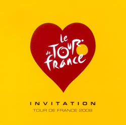 Uitnodiging presentatie Tour de France 2008