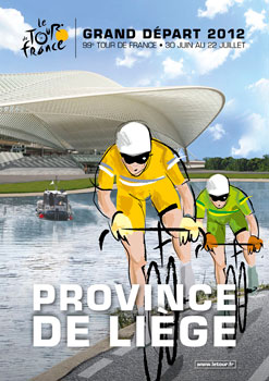 Affiche Grand Départ Tour de France 2012 in Liège