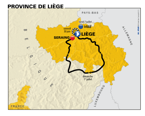 De etappe Liège > Seraing