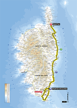 map 1st stage Tour de France 2013 - © ASO
