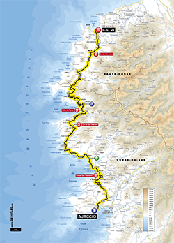 map 3rd stage Tour de France 2013 - © ASO