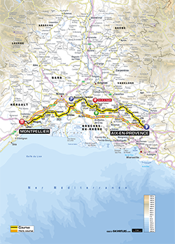 map 6th stage Tour de France 2013 - © ASO