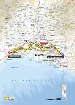 carte 6ème étape Tour de France 2013 -  ASO