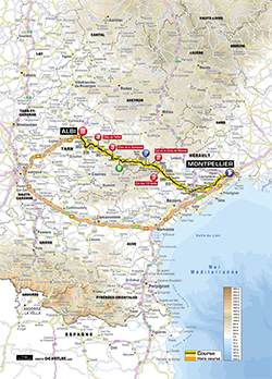 map 7th stage Tour de France 2013 - © ASO