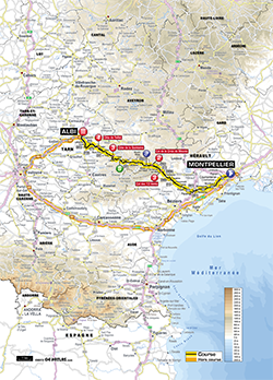 carte 7ème étape Tour de France 2013 -  ASO