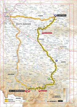 map 8th stage Tour de France 2013 - © ASO