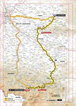 carte 8ème étape Tour de France 2013 -  ASO