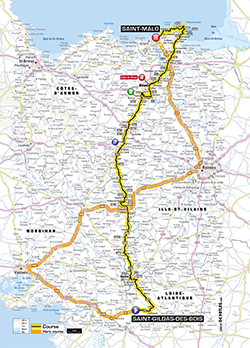 map 10th stage Tour de France 2013 - © ASO